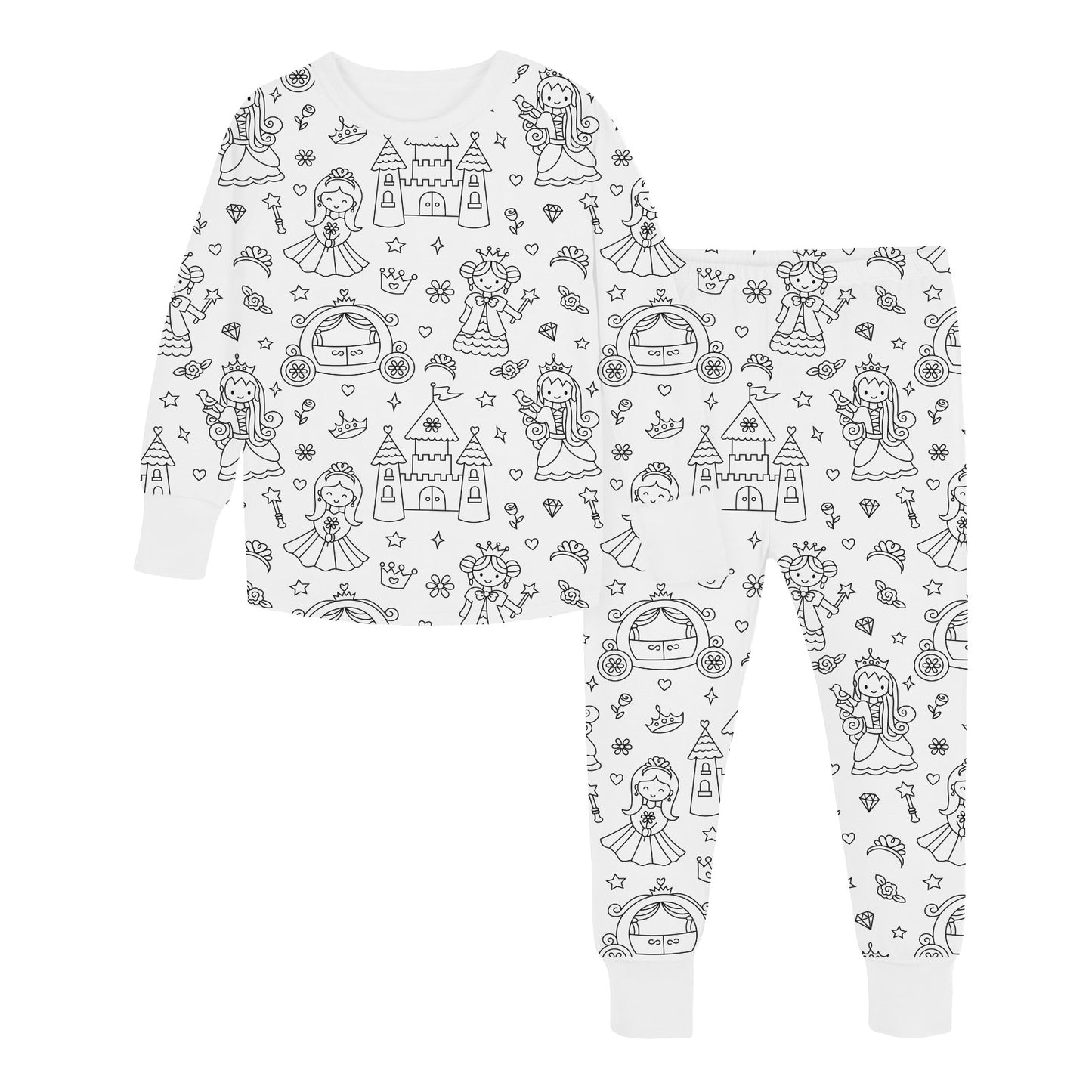 Princess Dreams Coloring Pajamas
