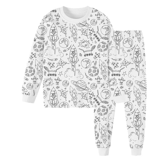 Blast Off Coloring Pajamas
